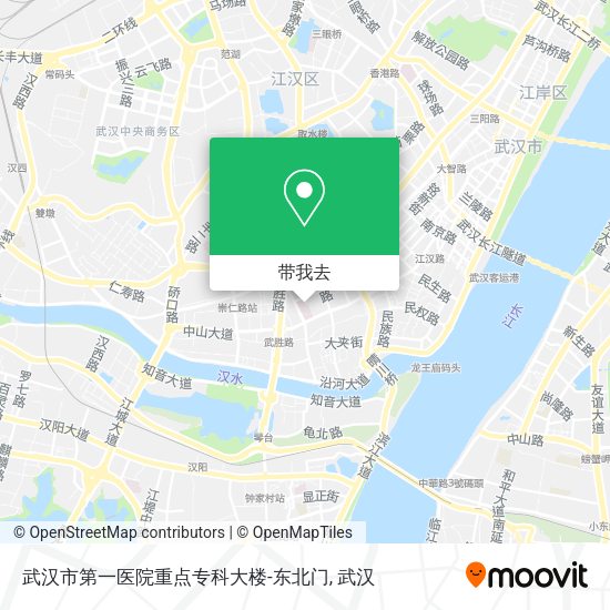 武汉市第一医院重点专科大楼-东北门地图
