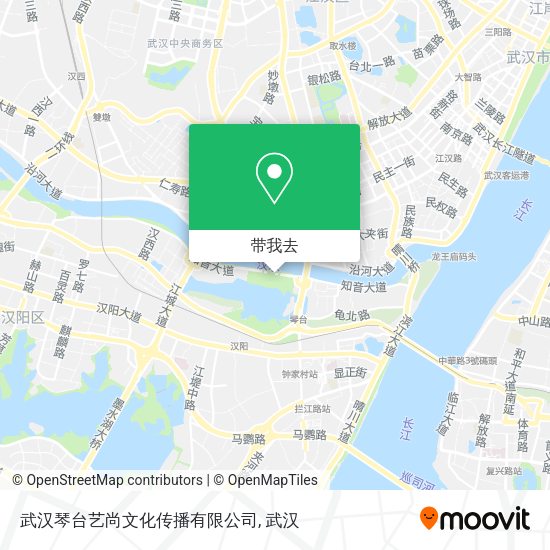 武汉琴台艺尚文化传播有限公司地图