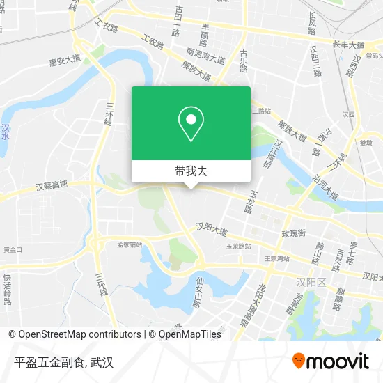 平盈五金副食地图