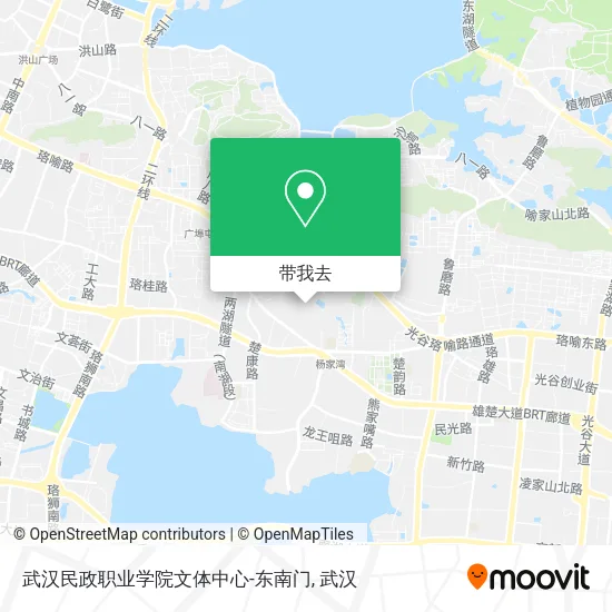 武汉民政职业学院文体中心-东南门地图