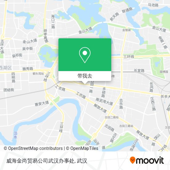 威海金尚贸易公司武汉办事处地图