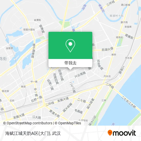 海赋江城天韵A区(大门)地图