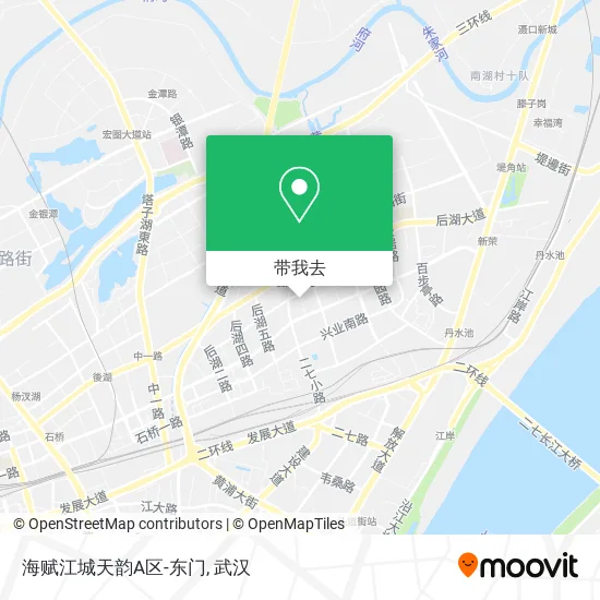 海赋江城天韵A区-东门地图