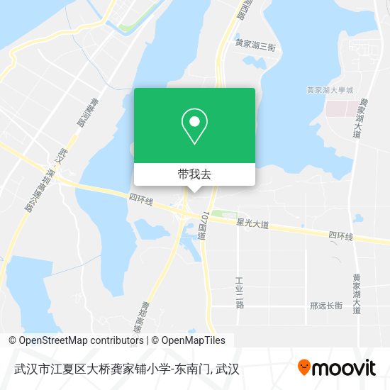 武汉市江夏区大桥龚家铺小学-东南门地图