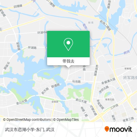 武汉市恋湖小学-东门地图