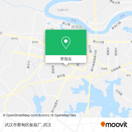 武汉市蔡甸区板箱厂地图