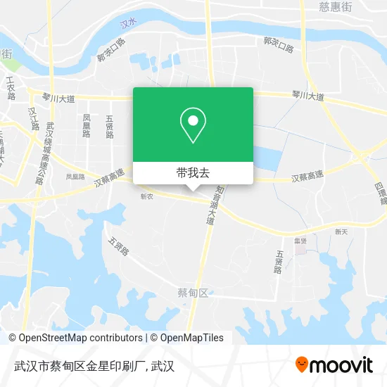 武汉市蔡甸区金星印刷厂地图