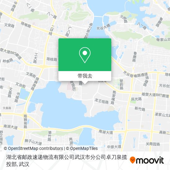 湖北省邮政速递物流有限公司武汉市分公司卓刀泉揽投部地图