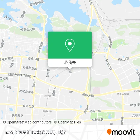 武汉金逸星汇影城(嘉园店)地图