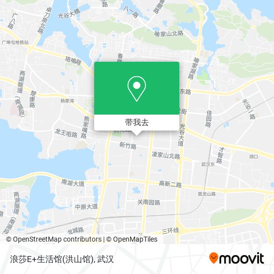 浪莎E+生活馆(洪山馆)地图