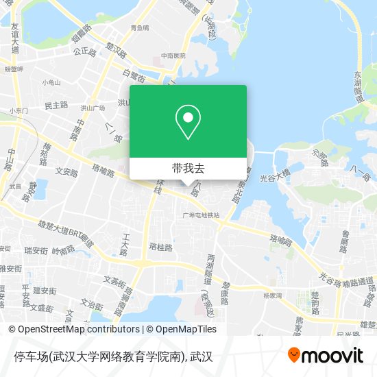停车场(武汉大学网络教育学院南)地图