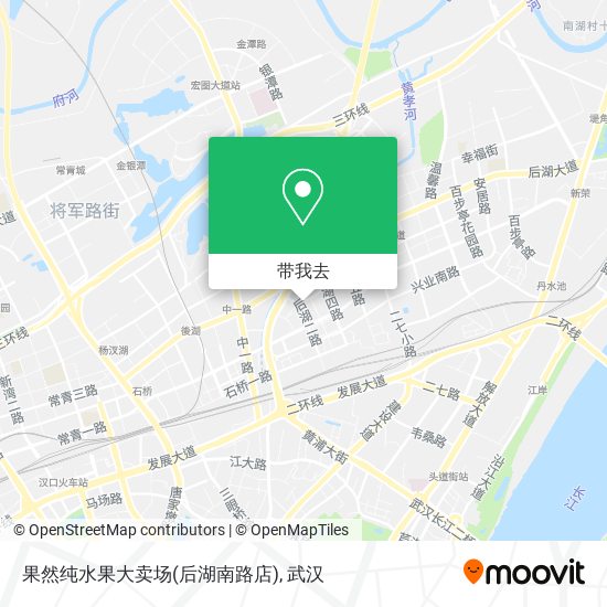 果然纯水果大卖场(后湖南路店)地图
