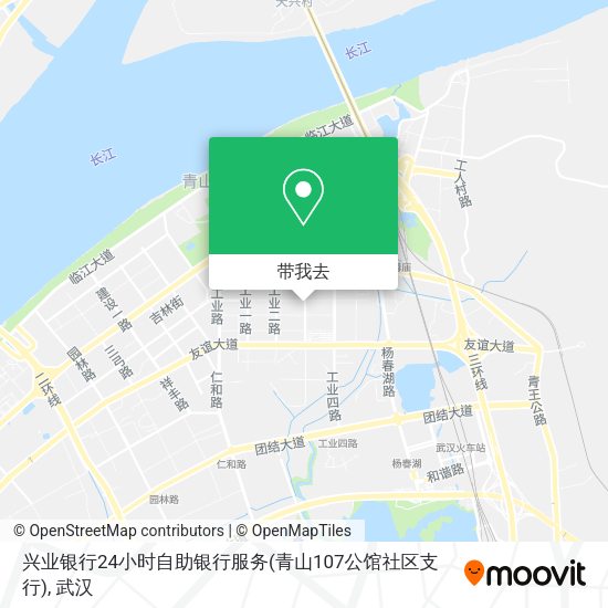 兴业银行24小时自助银行服务(青山107公馆社区支行)地图