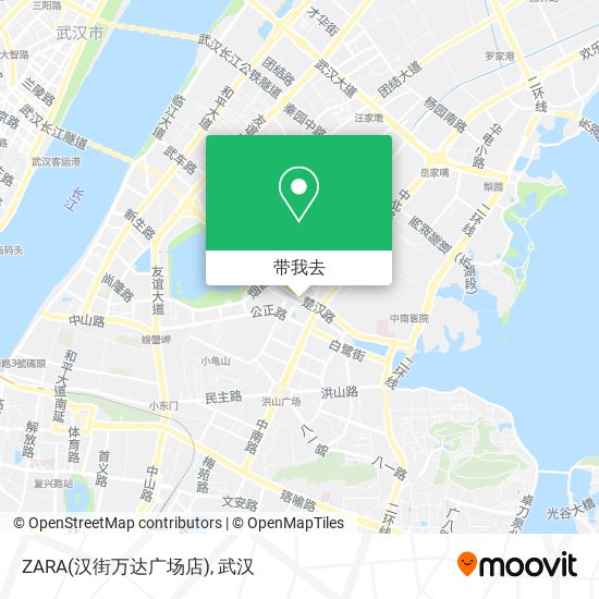 ZARA(汉街万达广场店)地图