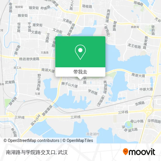 南湖路与学院路交叉口地图