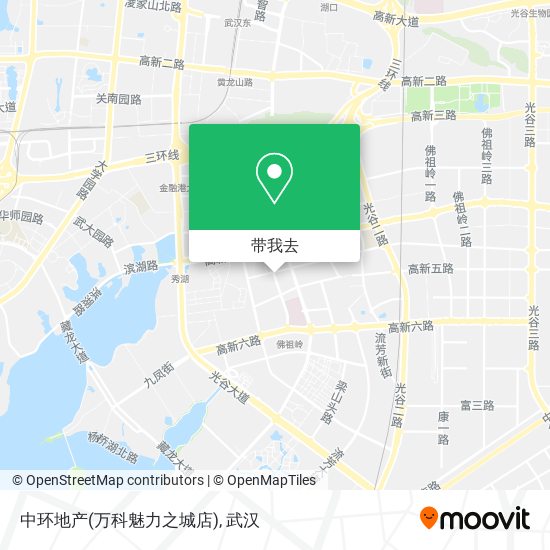 中环地产(万科魅力之城店)地图