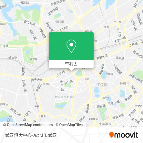 武汉恒大中心-东北门地图