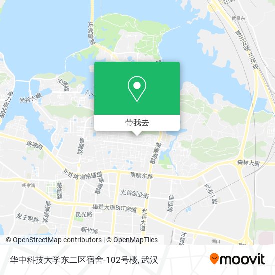 华中科技大学东二区宿舍-102号楼地图