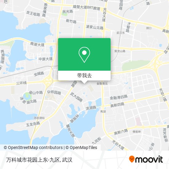 万科城市花园上东-九区地图