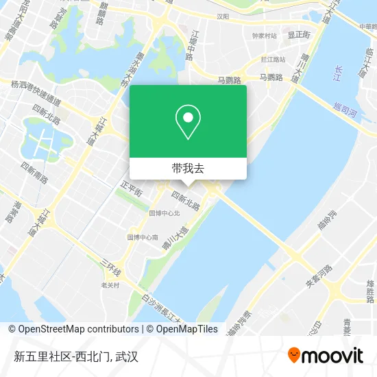 新五里社区-西北门地图