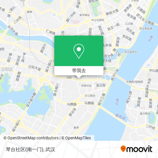 琴台社区(南一门)地图