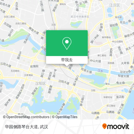 华园侧路琴台大道地图
