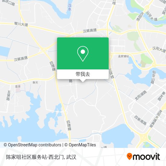 陈家咀社区服务站-西北门地图