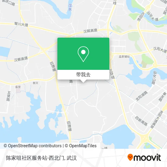 陈家咀社区服务站-西北门地图
