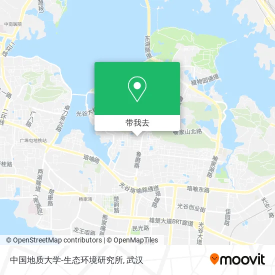 中国地质大学-生态环境研究所地图