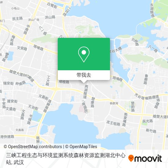 三峡工程生态与环境监测系统森林资源监测湖北中心站地图