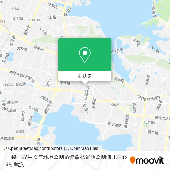三峡工程生态与环境监测系统森林资源监测湖北中心站地图