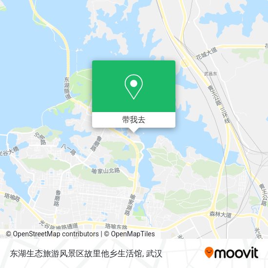 东湖生态旅游风景区故里他乡生活馆地图