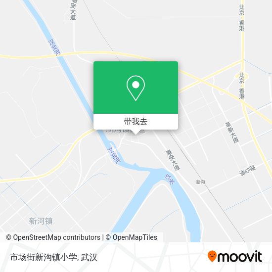 市场街新沟镇小学地图