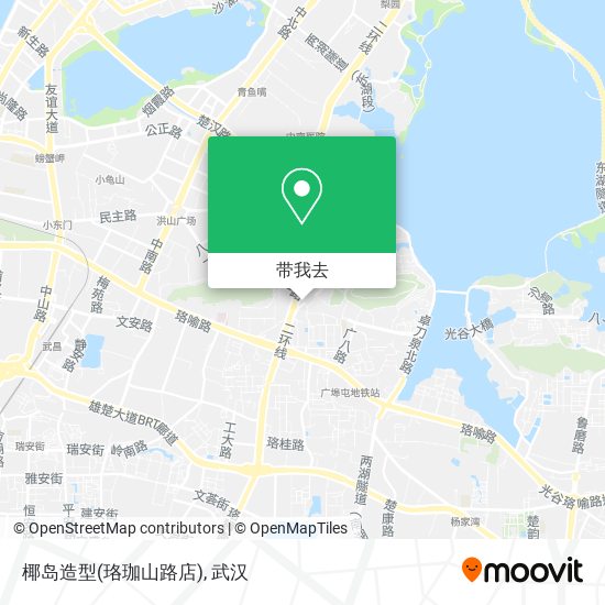 椰岛造型(珞珈山路店)地图