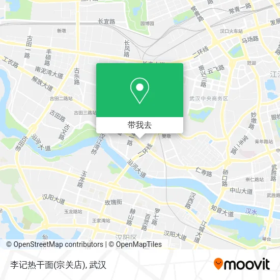 李记热干面(宗关店)地图