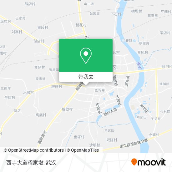 西寺大道程家墩地图