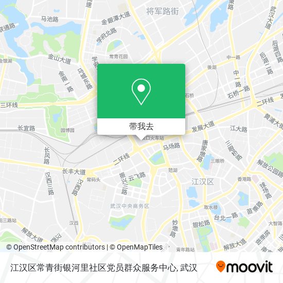 江汉区常青街银河里社区党员群众服务中心地图