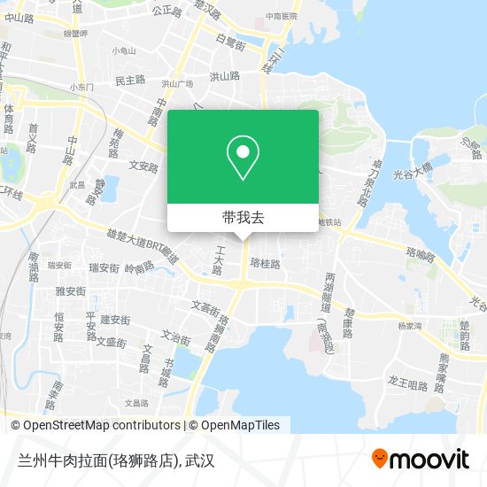 兰州牛肉拉面(珞狮路店)地图