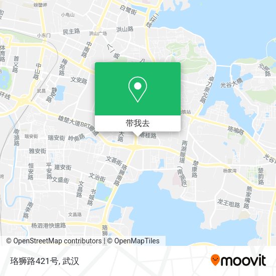 珞狮路421号地图