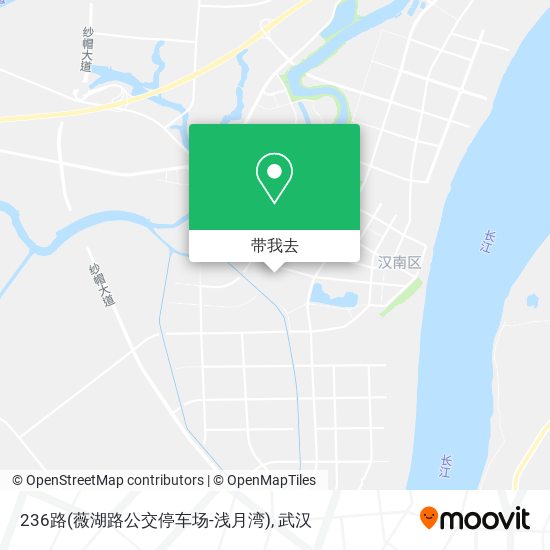 236路(薇湖路公交停车场-浅月湾)地图