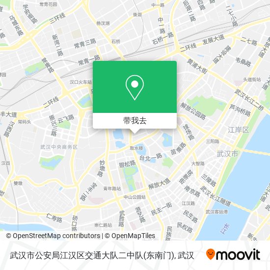 武汉市公安局江汉区交通大队二中队(东南门)地图