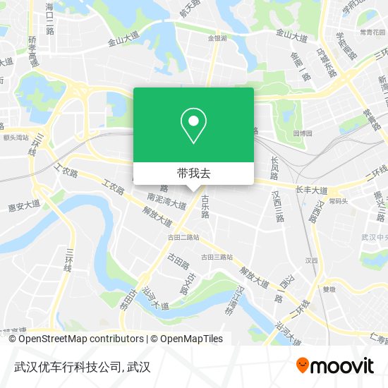 武汉优车行科技公司地图