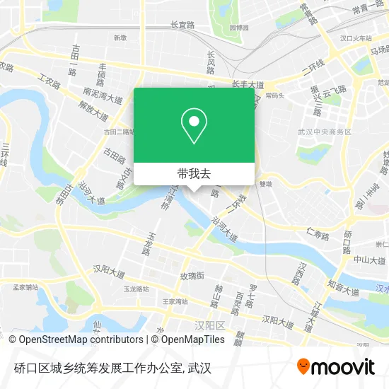 硚口区城乡统筹发展工作办公室地图