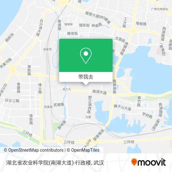 湖北省农业科学院(南湖大道)-行政楼地图