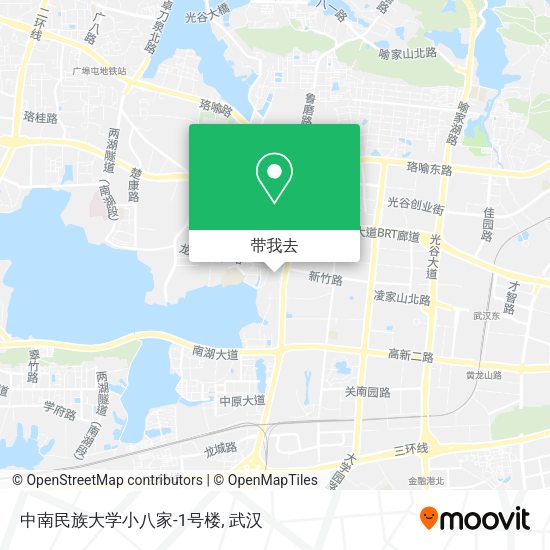 中南民族大学小八家-1号楼地图