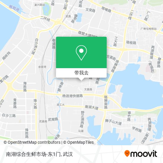 南湖综合生鲜市场-东1门地图