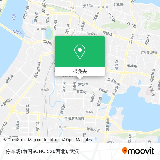 停车场(南国SOHO 520西北)地图