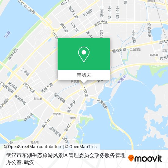 武汉市东湖生态旅游风景区管理委员会政务服务管理办公室地图
