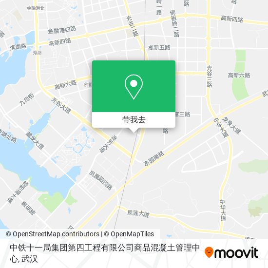 中铁十一局集团第四工程有限公司商品混凝土管理中心地图