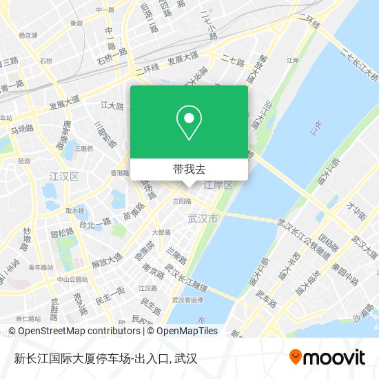 新长江国际大厦停车场-出入口地图